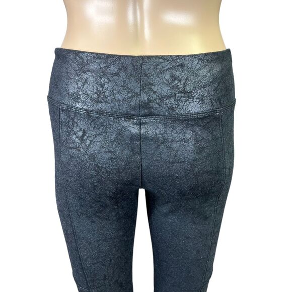 Mudd Womens Leggings Faux Leather FLX Stretch 24 7 Skinny Ankle Black Small - Picture 6 of 10